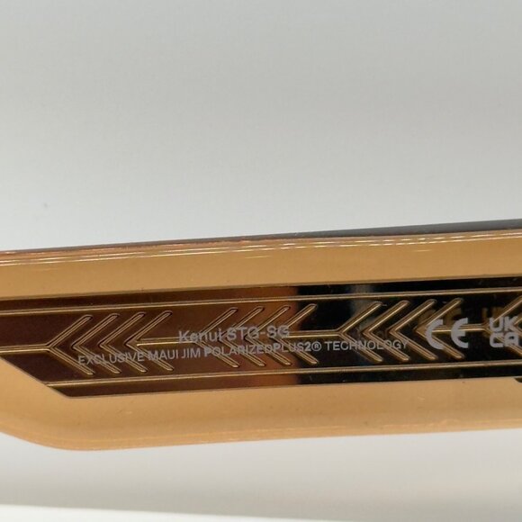 Maui Jim Kenui Light Tan Clear Polarized Rose Lens Sunglasses MJ0642S - Picture 7 of 9